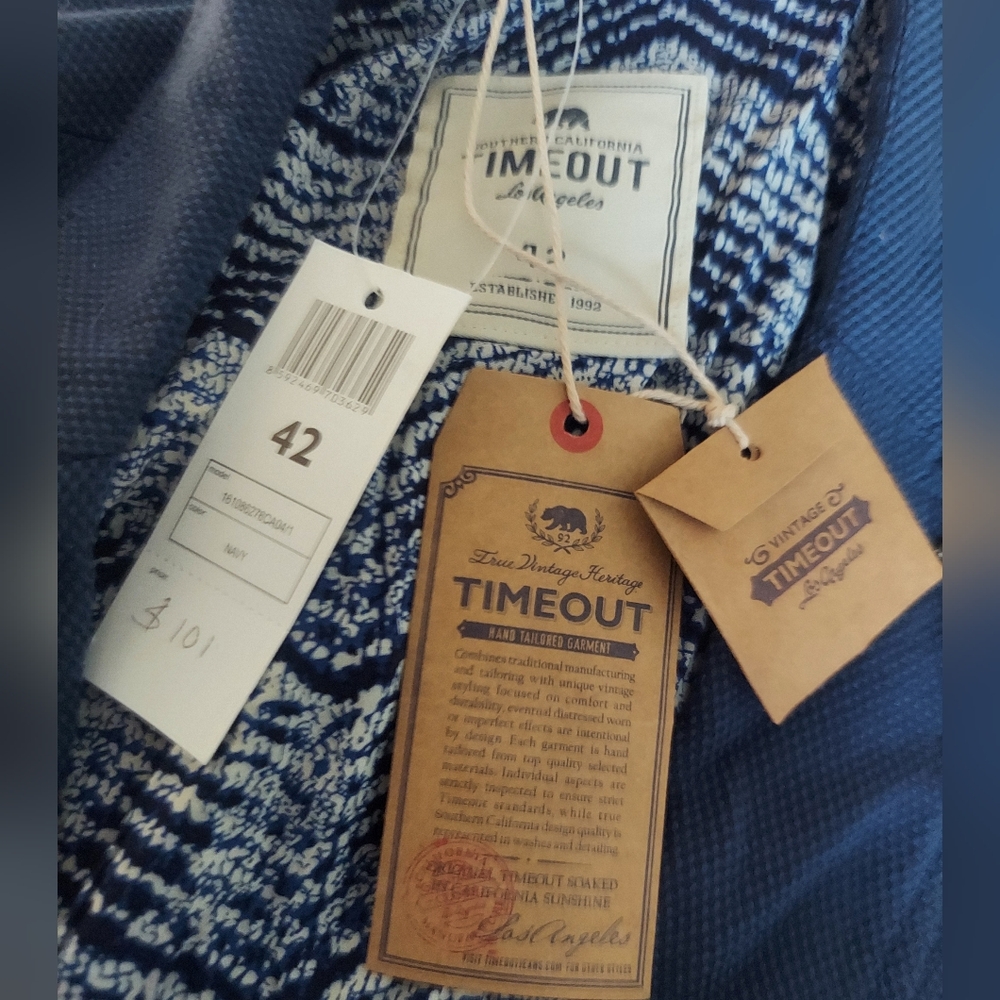 Timeout Blue Textured Blazer, NWT, size 42 - Picture 2 of 10